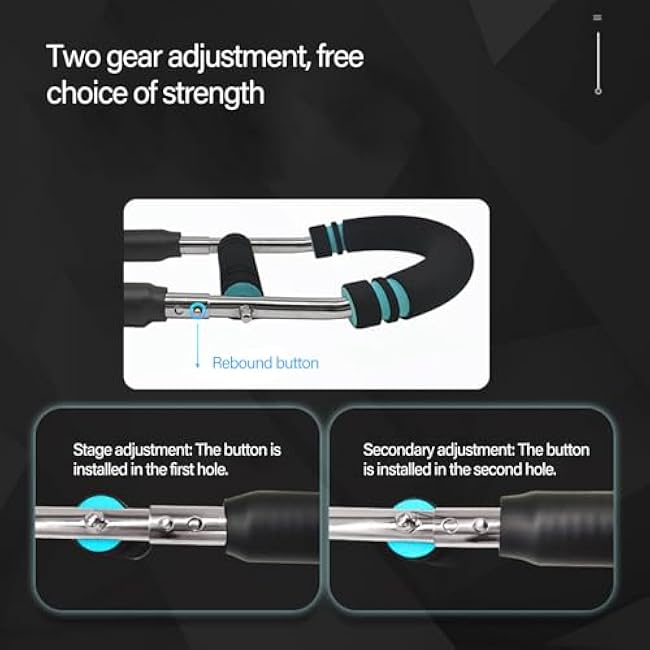 Muscle Strength Trainer Detachable Chest Training Exerciser Arm Trainer Adjustable Spring Workout Rod Fitness Equipment