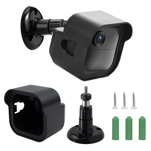 Halterung für Blink Outdoor 4 Kamera Halterung, 360° Verstellbare Wandhalterung mit Wetterfestem ABS Kunststoff, Flexibel Neigbar 90° und Drehbar für Blink Outdoor 3 & 4 Gen