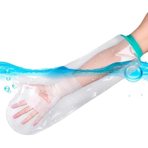 CIVJET Waterproof Cast Cover for Shower Arm Adult – Reusable Watertight Cast Protector Sleeve for Broken Arm, Wrist, Hand, Elbow – Shower Arm Cover for Men Women Post Surgery Injury Recovery Bath Use Cover