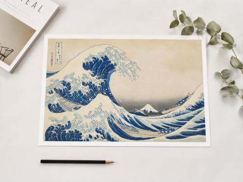 Tritó Design Poster A3 indispensable pour décorer avec impression de la grande vague de Kanagawa