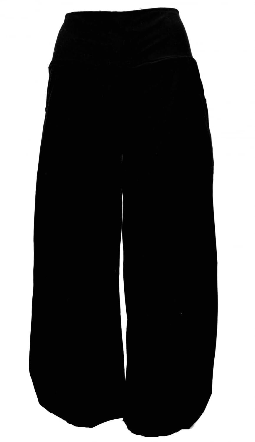GURU SHOP Weite Boho Cord Pluderhose, Feincord Damenhose, lässig, Olive