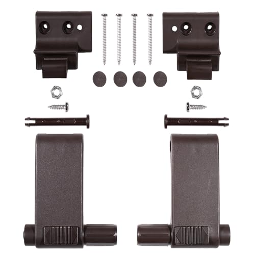 cantondz Ersatzteil für Griffhebel & Konsolen-Set Kompatibel mit Braas Atelier-Fenster BA/DA 1992-(Braun) Griffhebel-set und Konsolen-Set