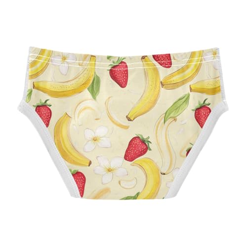 Wusikd Banana Peels Boys' Underwear Cotton Yellow Boys Briefs Soft Toddler Underwear 2T2