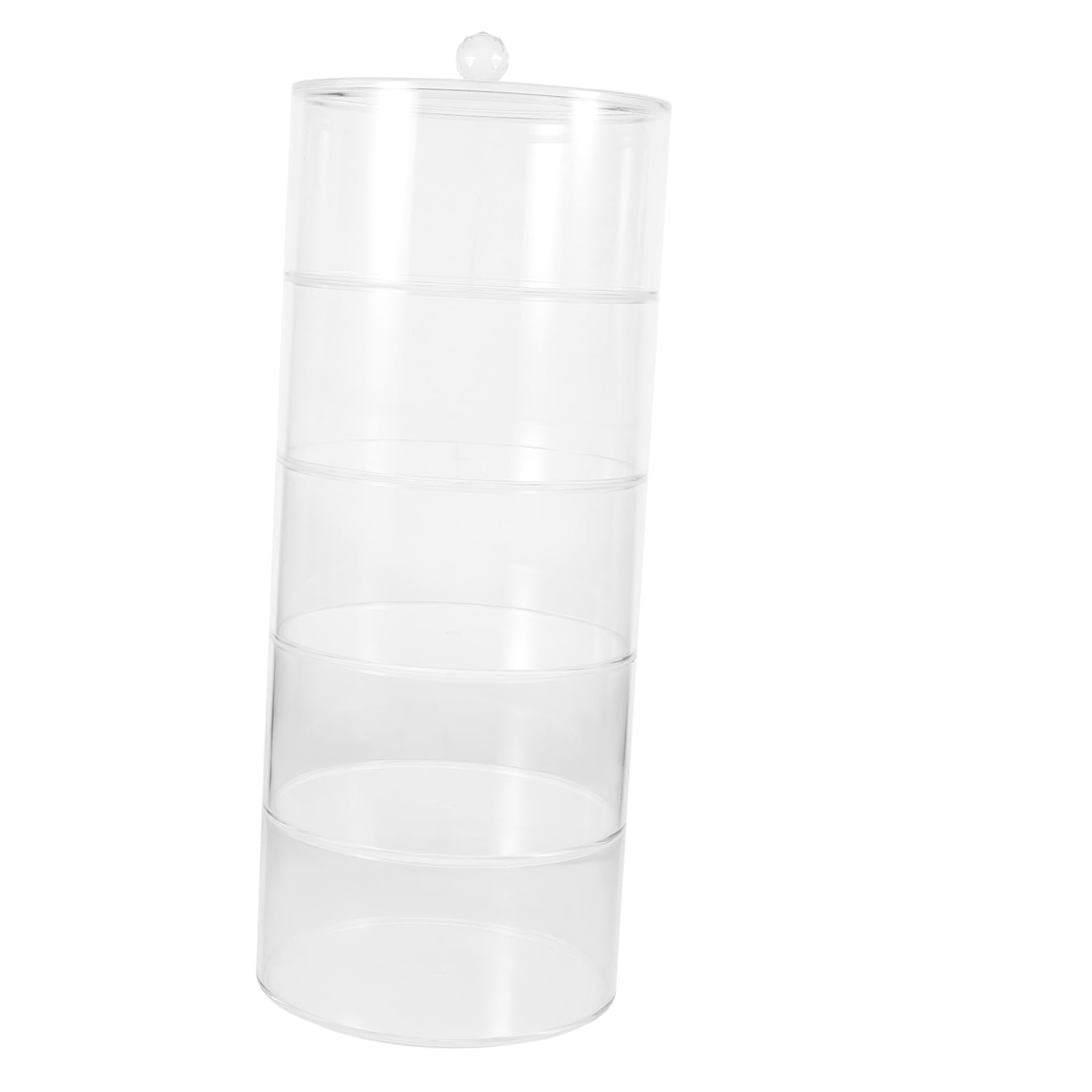 Porte-bijoux acrylique transparent de haute qualité avec écrin velours