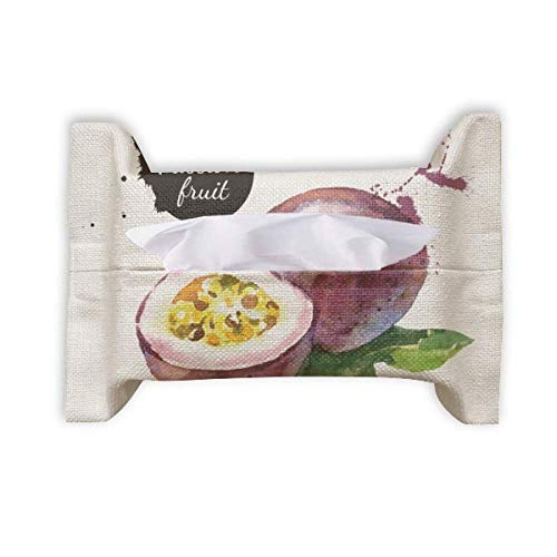 Toalla de papel facial de fruta de la pasión con acuarela y servilletas de tejido