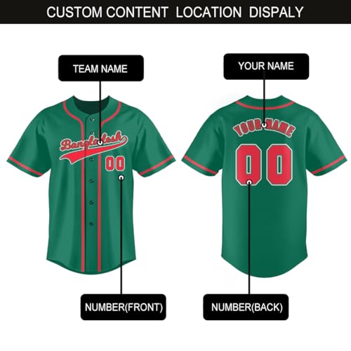 Custom Baseball Jersey National Team Softball Jersey Personalized Name Number for Men/Women/Youth miniatura 6