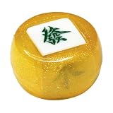 TUXCAXI Mehrseitige Würfel für chinesisches Mahjong, Acryl Partywürfel, Partyzubehör zur Unterhaltung der Gäste und als Ergänzung zu Tischspielen. Mehrseitige Mahjong, Gold, 4.35 cm