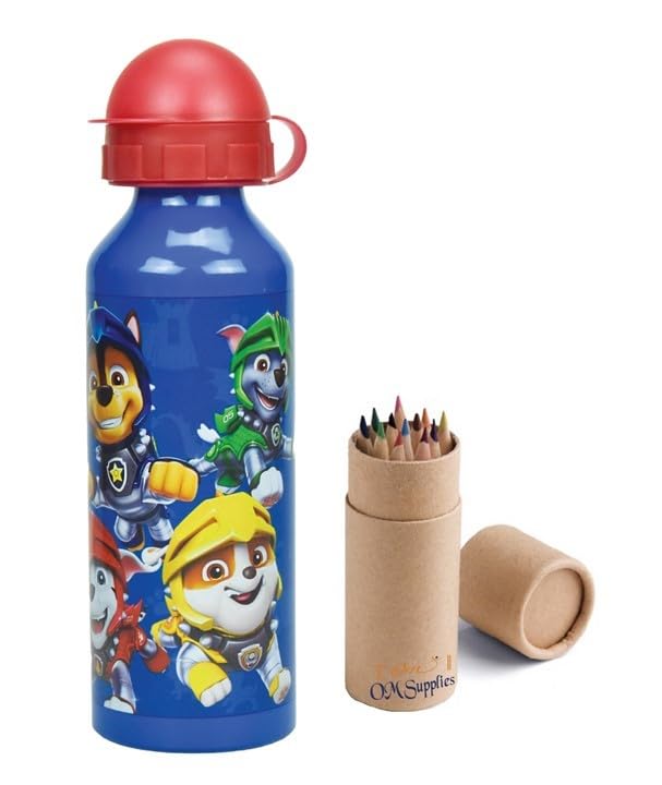 Gourde Paw Patrol Skye 500 Ml – Tritan Sans BPA – Couvercle Vissable Rouge, Capuchon Jaune – Lavage Manuel – Dès 3 Ans