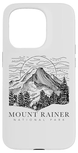 マウントレーニア ワシントン山 山登り サミット ハイキング スマホケース iPhone 15 Pro 用