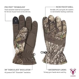HOT-SHOT-Womens-Camo-Defender-Glove--Realtree-Outdoor-Hunting-Camouflage