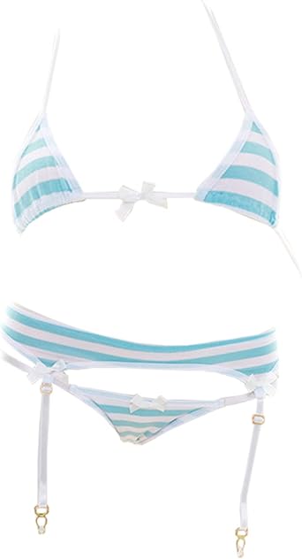 AGJGFM Womens Sexy Cute Micro Bikini Lolita Japanese Sexy Bra and Panty Set Cosplay Bikini