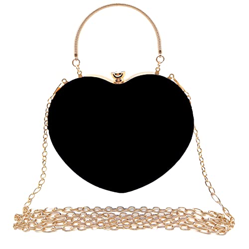 Bolso de mano mujer forma corazón para fiesta y coctel miniatura 3