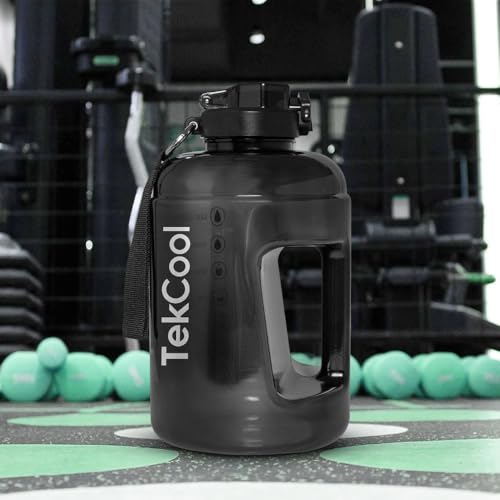 Image of TEKCOOL Gym 2. 2 Litre Bottle for Gym Workout, Motivational Sipper gallons for Adults, Water Bottles 2 + LTR, 2litre Sipper for Men & Women Motivational gallons