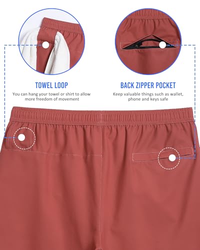 Image of maamgic Mens 5 inch Gym Running Shorts for Men 2 in 1 Quick Dry Workout Athletic Shorts