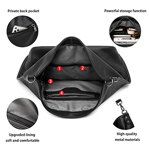Image of lapsting Hobo Bags for Women Handbags Purse Ladies Boho Shoulder Bag Crossbody Purses Faux Leather