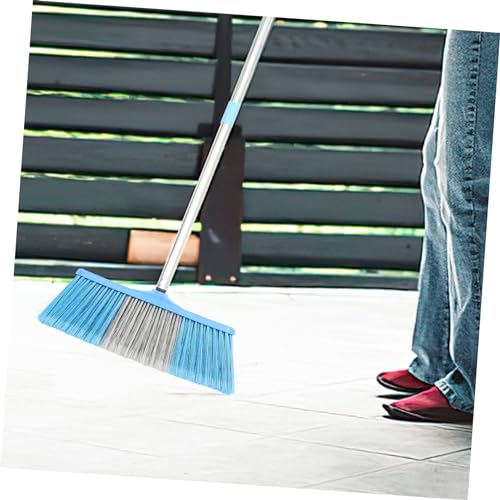 Borstenbesen Bodenkehrer kommerzieller Winkelbesen Besen mit langem Stiel Gartenbesen im Freien Müllfeger Besen Stange aus rostfreiem Stahl Kehrmaschine Reinigungsgeräte Plastik – Bild 7