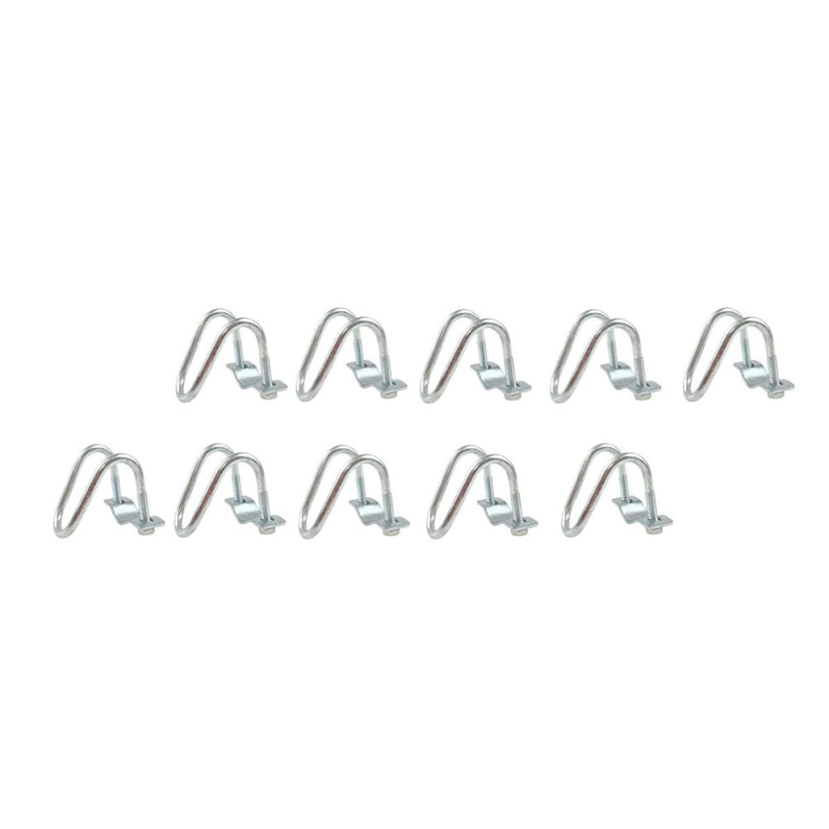 Clips U en acier galvanisé de 6 pouces Balacoo pour structures de tuyauterie industrielle