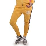 Klassische Jogginghose mit elastischen Bündchen und Kordelzug, zwei vorderseitigen Taschen und einer Gesäßtasche