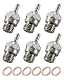 6-Pack 70117 Hot Glow Plug No.3, N3 Spark Nitro Engine Parts Fit for OS 8 Traxxas HPI HSP Kyosho 1/8 1/10 RC Car Truck Buggy, RC Glow Plug