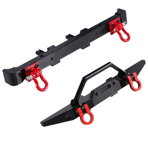 Parachoques de aluminio para rutas todoterreno con el vehículo MN128 a escala 1/12