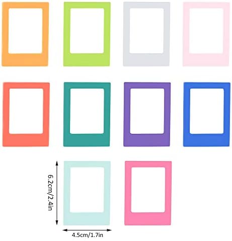 BOROMI Polaroid Photo Frame, Magnetic Photo Frame, 10 PCS Colorful 3-Inch Magnetic Changeable Combination Creative Mini Polaroid DIY Photo Frame