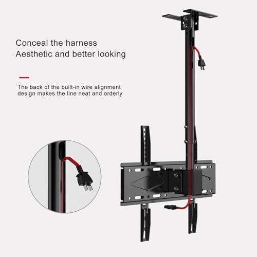 Support TV plafond rotatif pour éliminer les reflets sur écran 60 max - 6