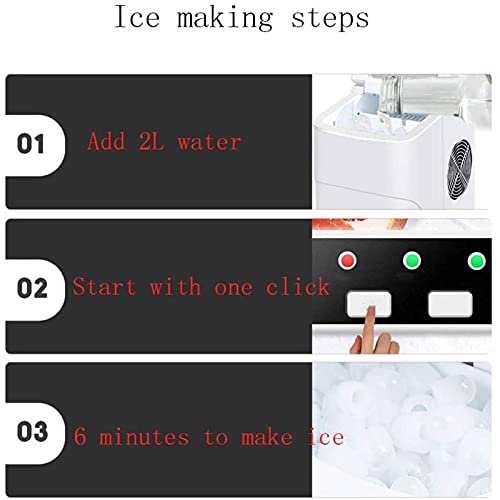 Fabricadora de hielo portátil para encimera 15KG miniatura 7