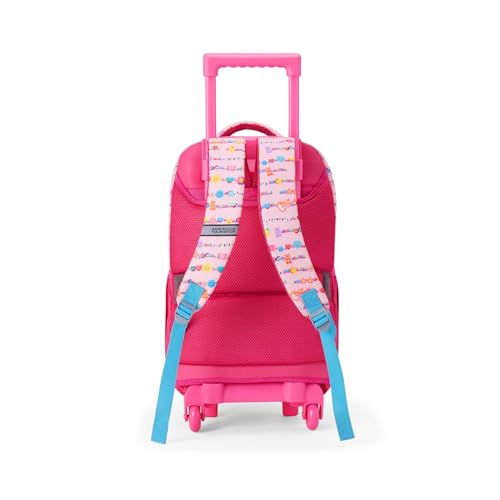 Image of American Tourister Sway | 32.57 Ltrs | 3 Compartments | Bottle Pocket | Ergonomic Padded Back Panel & Shoulder Straps | 360 Spinner Wheels | School Backpack for Boys & Girls | Buddy Pink