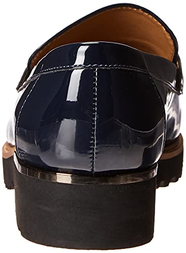 Franco Sarto Womens Carolynn Lug Sole Loafer with Tassel Detail , Inky Navy, 9 - Thumbnail 3