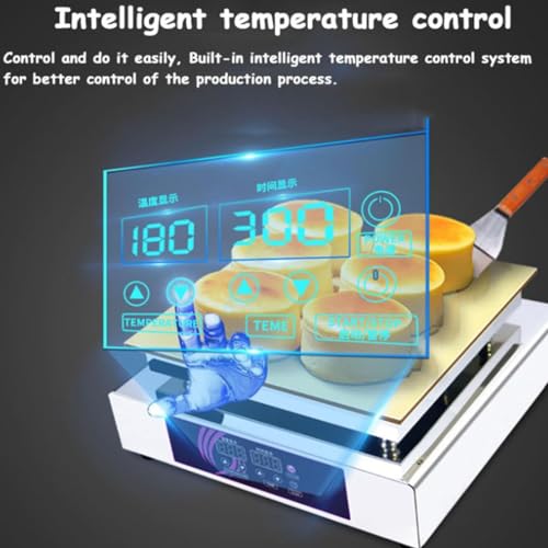 Amazon | 業務用パンケーキメーカー、ノンスティック電気スフレマシン