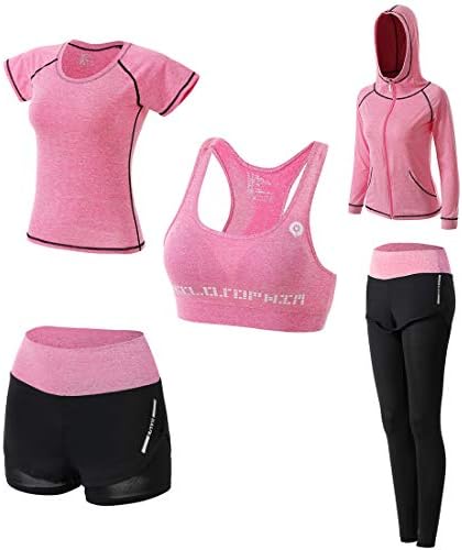 exercise equipment – Women Workout Clothes Set 5 PCS Exercise