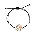 Produktbild Nuoli® Weltkugel Armband Rosegold (verstellbar bis 20cm) Armkette für Frauen & Mädchen, Welt Armband Damen Gold