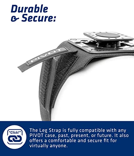 Pivot - Leg Strap - Made for Professional Pilots - Adjustable, Durable, Ergonomic - Multi-Angle Display Mount for All Pivot Cases - Aviation & Flight Gear - S/M & L/XL Straps Included