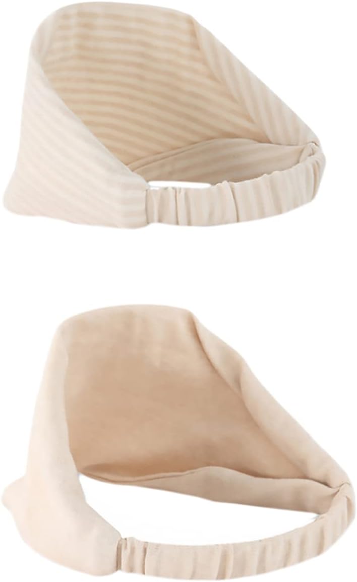 Toddmomy 2pcs Hair Scarf Recovery Headbands Cotton Chemo Anti-cold Turban Elastic Windproof Stretchy Pregnant Patient Caps Postpartum Women Cap Wide Hat Headband