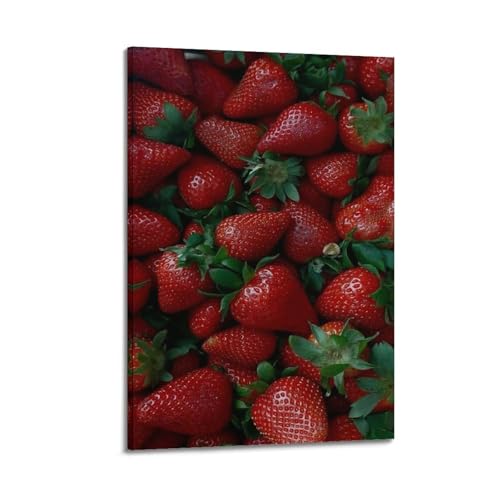 Poster fraises fraîches art moderne ZHOUKEG pour cuisine