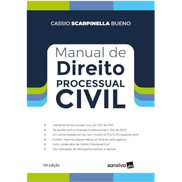 Capa do livro Manual de Direito Processual Civil - 10ª edição 2024