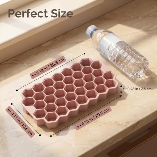 Bandejas de silicona para cubitos de hielo con tapa, 3 unidades miniatura 2