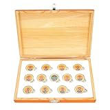TINGKU Custom Wedding Arras Monedas con caja de pantalla, 13 Arras de oro para Boda Catolica