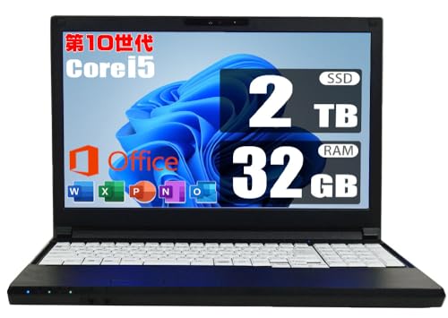 yςݕiz 10 Core i5 10310U / eL[/webJ/ 32GB / SSD 2TB / MS Office 2019 / Windows 11 / Wi-Fi/Bluetooth/DVDROM / 15.6^ HD/