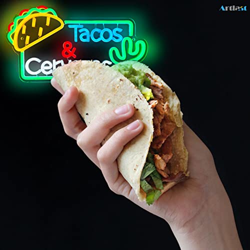 Letrero de neón Tacos & Cervezas - 36% de descuento - Image 5