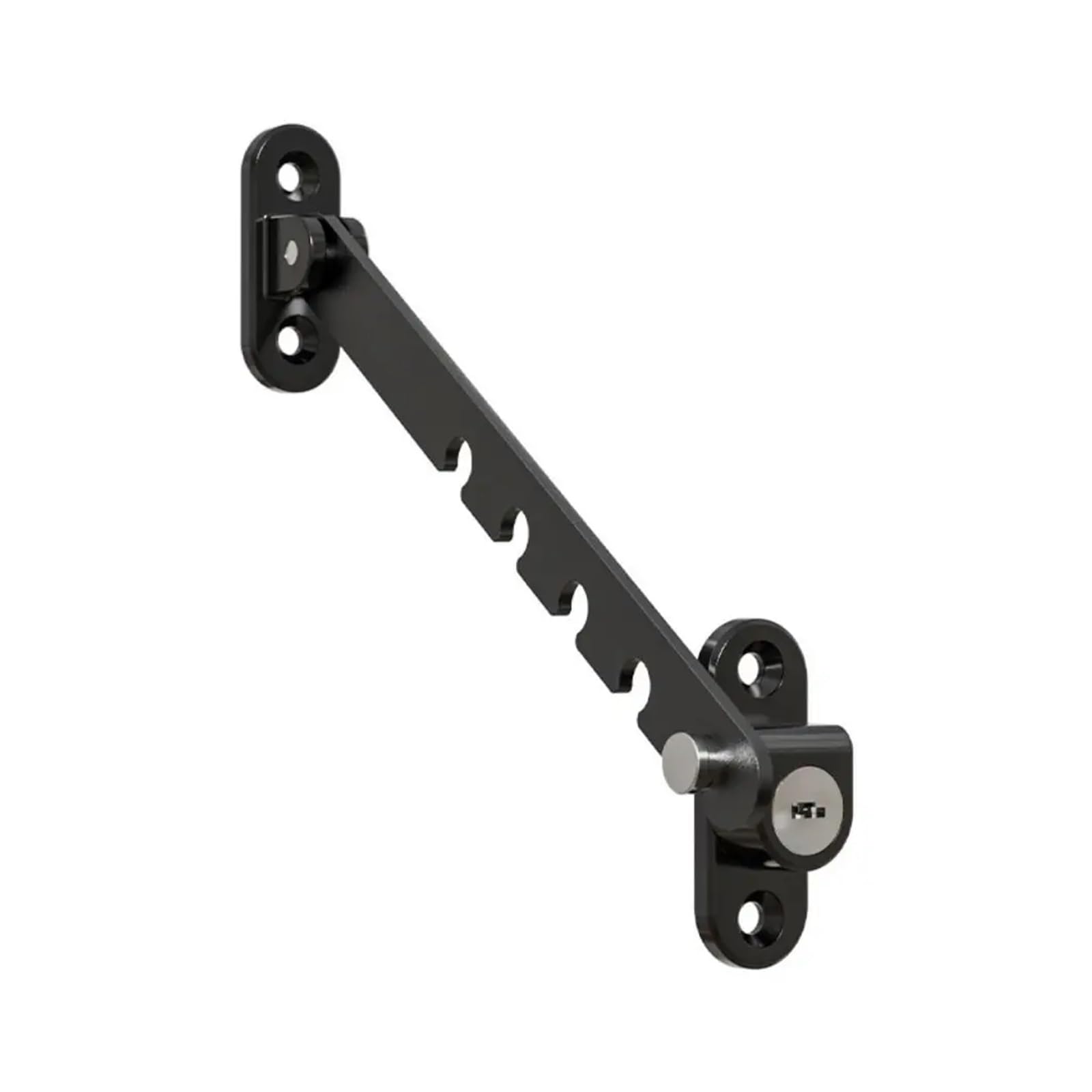 Ghjrthfj Black Window Hinges, Bracket Window Opening Limit Size Wind Brace Multigear Inside Stopper With Screws For Windows(Black)