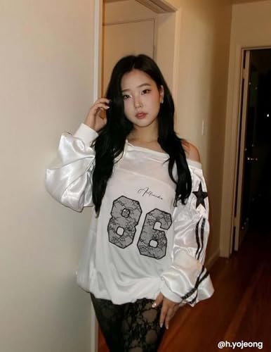 Aelfric Eden Off The Shoulder Lace Embroidery Sweatshirt Long Sleeve Y2K jersey Sweatshirts Oversized Baggy Pullover Top4