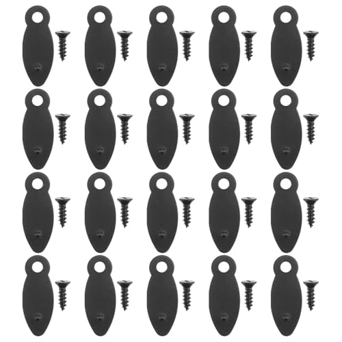 Image of Picture Frame Backing Clips 500 Pcs Photo Frame Back Panel Buckle Fixing Clips Black Hardware Frames Picture Accessories Long Service Life for Hanging Pictures