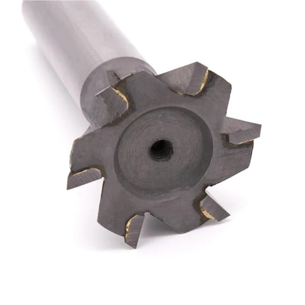 Herramienta de mecanizado Fresa de cola milano con ranura en T, ángulo 45° y 60°, fresa CNC carburo tungsteno, material duradero, 1 pieza(35mmx45)