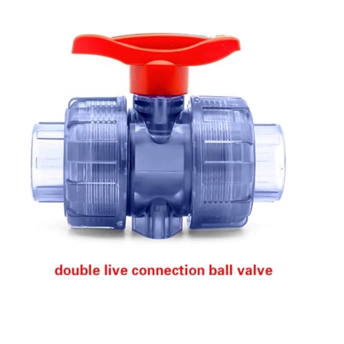 Vanne PVC transparent ID25mm raccord union taraudé pour tank de stockage - 3