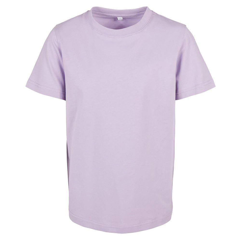 Build your Brand Unisex Children's T-Shirt, Fliederfarben, 122 cm-128 cm
