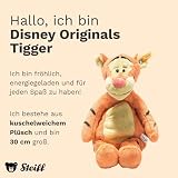 Steiff Kuscheltier Disney Originals Tigger aus Winnie Puuh, Süßes Stofftier, Kinder, Jungen & Mädchen, Friends, 30 cm, Orange, 024535