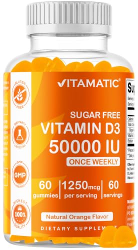 Vitamatic Vitamin D3 50,000 IU Weekly Gummies