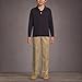 Lands' End Kids Long Sleeve Interlock Polo Shirt XX-Large Black