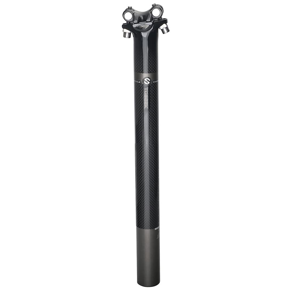 Fahrradsattelstütze MTB Fahrradsattelstütze Carbon 3K Matt/glänzend Fahrradsattelstütze 27,2/30,8/31,6 X350/400 Rennradsattelstütze Fahrradzubehör Fahrradsattelstütze (31,6 400 mm